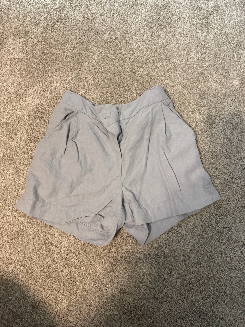 Grey linen Arizona Wilfred tailored shorts